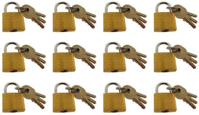 

PTCMart Golden Lock 25MM Set of-12 Lock(Gold)