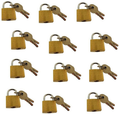 

PTCMart Golden-Lock-20MM Set of-12ps Lock(Gold)