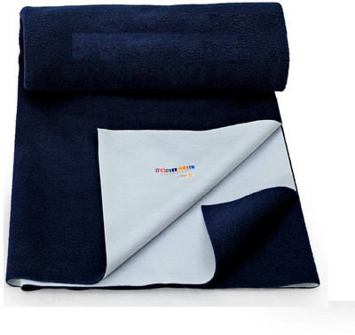 

Smilemakers Dry Cotton Magical Baby Bed Protecting Mat Water Proof Sheet(Navy Blue)