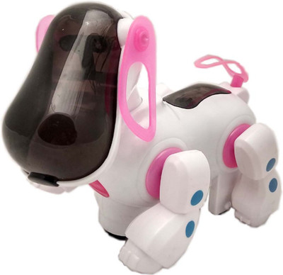 

FlySky Robot Dog with Multi-Task Like-Shaking his head/Wagging Tail/Light/Music/Aleisurely Stroll etc.(Multicolor)