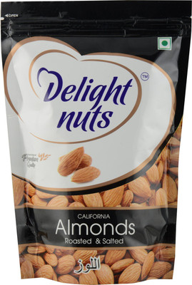 

Delight Nuts Roasted and Salted 200g Almonds(200 g, Pouch)