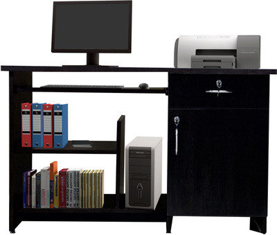 Crystal Furnitech Engineered Wood Computer Desk(Straight, Finish Color - Wenge, Knock Down)