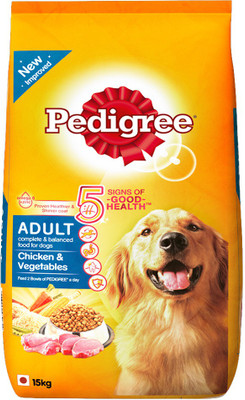 7% OFF on PEDIGREE Adult Chicken, Vegetable kg Dry Adult Dog