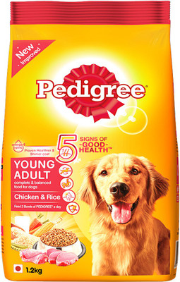 

Pedigree Young Adult Chicken, Rice 1.2 kg Dry Dog Food