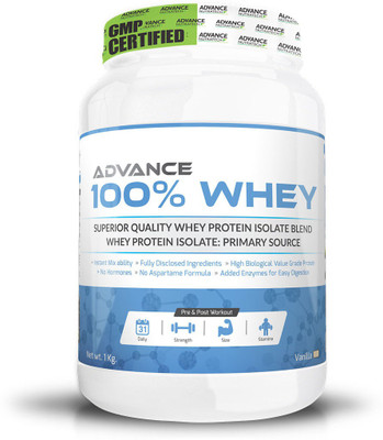 

Advance Nutratech 100% Whey - Vanilla - 1kg with 30 Servings_ANT00052 Whey Protein(1000 g, Vanilla)