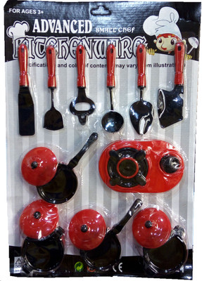 

TALKING GANESHA 15 pcs Advanced Chef Kitchen ware set (red & black)