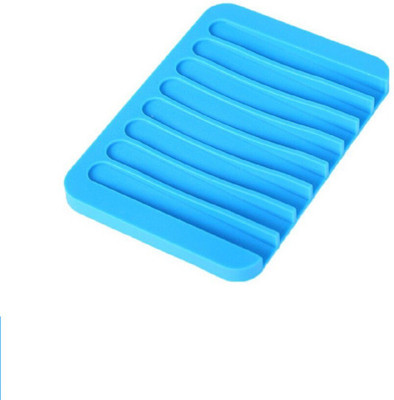 

Bruzone Premium Cute Silicone Soap Dish Plate Soap Tray A11(Blue)