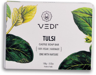 

vedi herbals TULSI CASTILE SOAP BAR(100 g)