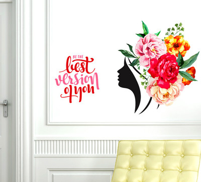 

Orange and Orchid  PVC Vinyl Sticker(Pack of 1, Multicolor