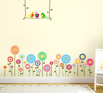 

Orange and Orchid  PVC Vinyl Sticker(Pack of 1, Multicolor