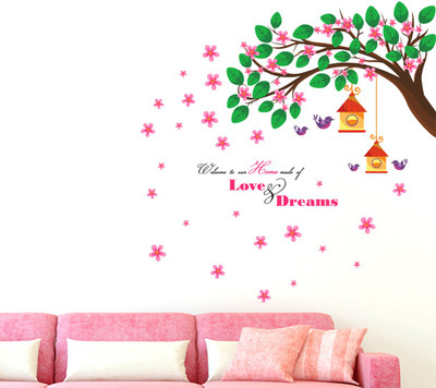 

Orange and Orchid  PVC Vinyl Sticker(Pack of 1, Multicolor