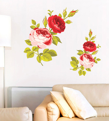 

Orange and Orchid  PVC Vinyl Sticker(Pack of 1, Multicolor