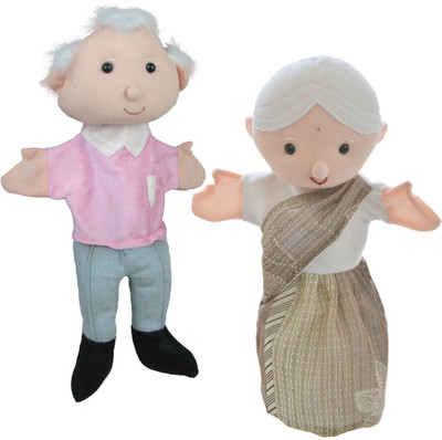 

Cuddly Toys Grandfather and Grandmother Hand Puppets(Pack of 2)