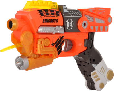 

Turbo S Transforming Dino Blaster -velociraptor Action Playset(Multicolor)