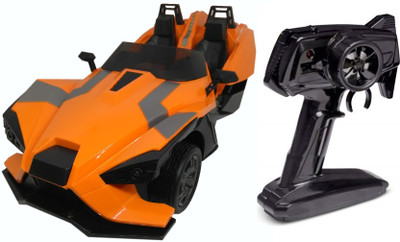

HALO NATION Batman 's 3 Wheel Speed Monster Car - 1:20 Scale DX Storm Racing Sports Vehicle(Orange)