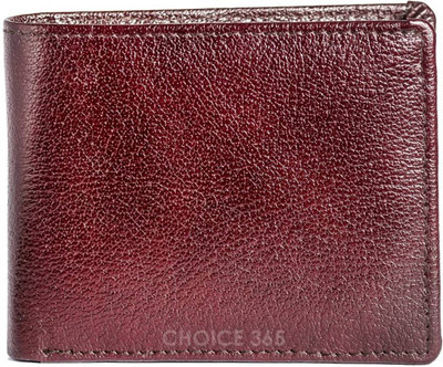 

choice365 Men Brown Genuine Leather Wallet(8 Card Slots)
