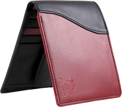 

CLYDE Men Red Genuine Leather Wallet(8 Card Slots)