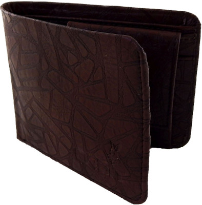 

Orbit Men Brown Genuine Leather, Fabric Wallet(5 Card Slots)