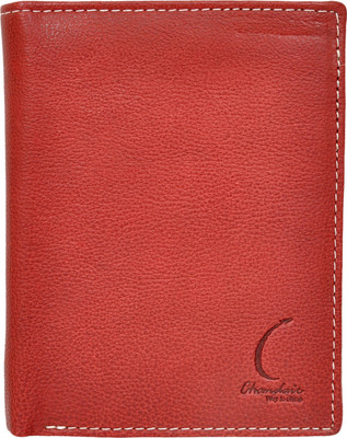 

Chandair Men Red Genuine Leather Wallet(7 Card Slots), Cherry red
