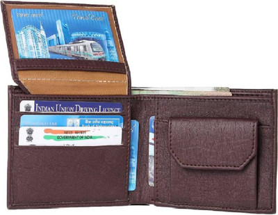 

Accezory Men Brown Artificial Leather Wallet(3 Card Slots)