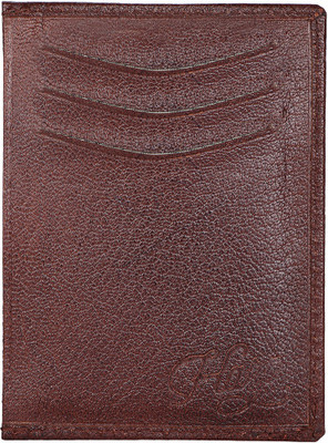 

Shopharp Men Brown Genuine Leather Card Holder(3 Card Slots), Choclate