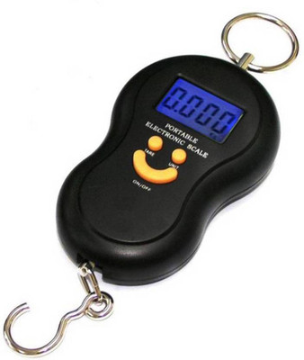 

sadarbazaarsales.com 50 Kg Smiley Pocket Travel Pack of 1 Weighing Scale(Black)