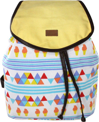 

YOLO Ice Cream Women/Girls 2 L Backpack(White)