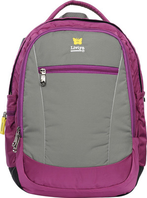 

Liviya SB-1444 29 L Backpack(Grey, Pink)