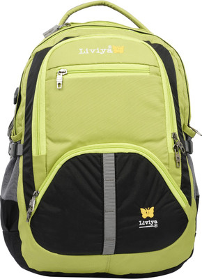 

Liviya SB-1260 39 L Backpack(Black, Green)