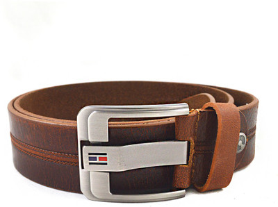 

Hunting Horse Men Casual Tan Genuine Leather Belt