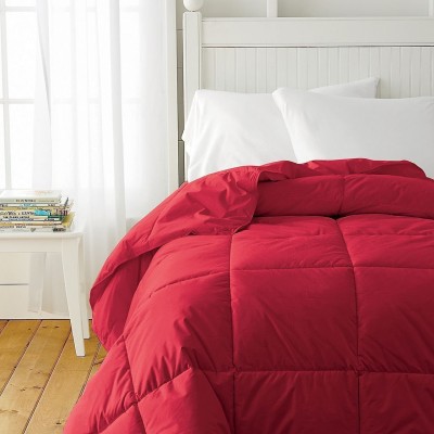 AVI Solid Single Duvet for  Heavy Winter(Polyester, Red)