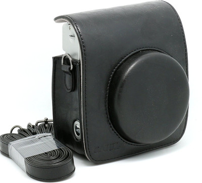 

Caiul Vintage PU Leather Instax Mini 90 Case Black Camera Bag(Black)