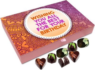 

Chocholik Gift Box - Wishing You All The Best On Your Birthday Chocolate Box - 12pc Truffles(144 g)