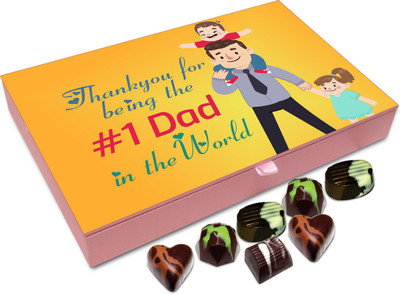 

Chocholik Gift Box - Thank You For Being The Best Father In the World Chocolate Box - 12pc Truffles(144 g)