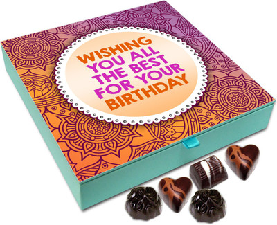 

Chocholik Gift Box - Wishing You All The Best On Your Birthday Chocolate Box - 9pc Truffles(108 g)