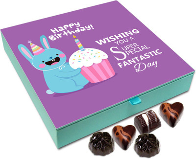

Chocholik Gift Box - Wishing You A super Fantastic Birthday Chocolate Box - 9pc Truffles(108 g)