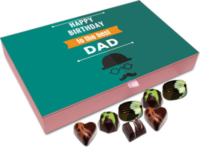 

Chocholik Gift Box - Happy Birthday To The Best Dad Chocolate Box - 12pc Truffles(144 g)