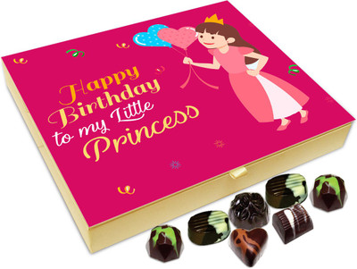 

Chocholik Gift Box - Happy Birthday To My Little Princess Chocolate Box - 20pc Truffles(240 g)