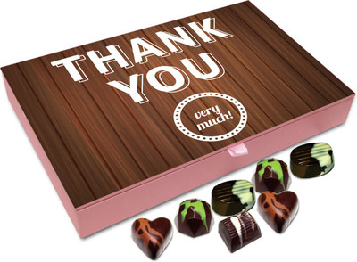 

Chocholik Gift Box - Thank You Very Much Chocolate Box - 12pc Truffles(144 g)