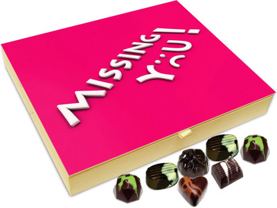 

Chocholik Gift Box - Missing You So Much Chocolate Box - 20pc Truffles(240 g)