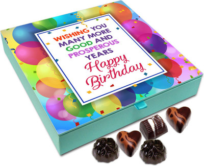 

Chocholik Gift Box - Wishing You Many More Prosperous Years On Your Birthday Chocolate Box - 9pc Truffles(108 g)