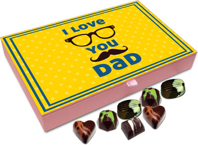 

Chocholik Gift Box - I Love You Father Chocolate Box - 12pc Truffles(144 g)