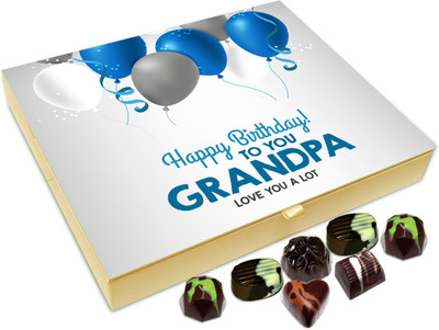 

Chocholik Gift Box - Happy Birthday To You Grandpa Chocolate Box - 20pc Truffles(240 g)