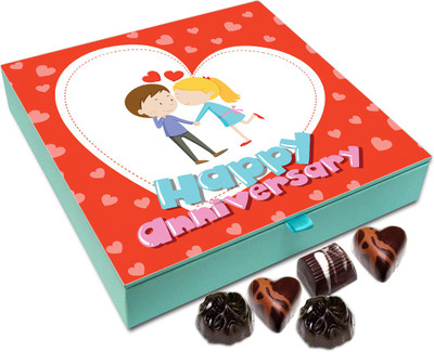 

Chocholik Gift Box - Happy Anniversary My Love Chocolate Box - 9pc Truffles(108 g)