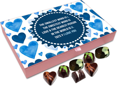 

Chocholik Gift Box - For ME You Are The Dearest Person In The World Chocolate Box - 12pc Truffles(144 g)