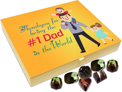

Chocholik Gift Box - Thank You For Being The Best Father In the World Chocolate Box - 20pc Truffles(240 g)