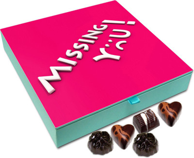 

Chocholik Gift Box - Missing You So Much Chocolate Box - 9pc Truffles(108 g)