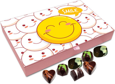 

Chocholik Gift Box - Smile Makes You Generous Chocolate Box - 12pc Truffles(144 g)