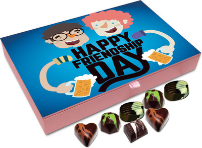 

Chocholik Gift Box - Happy Friendship Day Chocolate Box - 12pc Truffles(144 g)