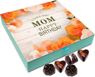 

Chocholik Gift Box - I Love You Mom Happy Birthday Chocolate Box - 9pc Truffles(108 g)
